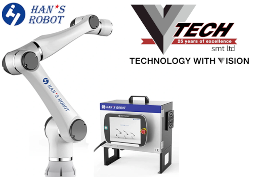 V Tech SMT are now a UK sales partners and distributor for Hans Robot. 