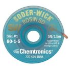 Chemtronics SW18015 Soder-Wick® Rosin SD VACUPAK™ ESD Safe 0.8mm x 1.5m