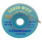 Chemtronics SW40-4-10 Soder-Wick® Lead-Free SD ESD Safe 2.8mm x 3.0m