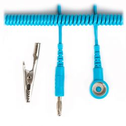 Anti Static Wrist Strap Premium Range - Blue - ESD Grounding- 10mm