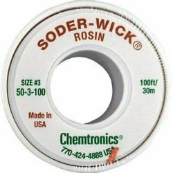 Chemtronics SW50-3-100 Soder-Wick® Rosin 2.0mm x 30.5m on spool