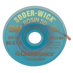 Chemtronics SW80-5-10 Soder-Wick® Rosin SD 3.7mm x 3m