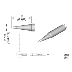 JBC C105 103 NANO TIP 0.3 mm Cartridge Conical Diam. 0.3 S1