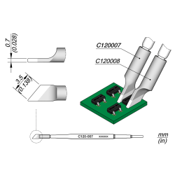 JBC C120 007 TWEEZER CARTRIDGE 3.5 mm Cartridge Blade 3.5 Right