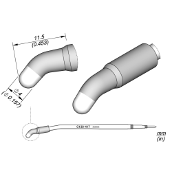 JBC C130 417  LEAD FREE CARTRIDGE 4 mm Conical Bent Diam. 4