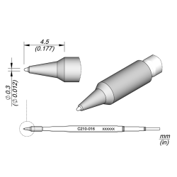 JBC C210 016 TIP CARTRIDGE 0.3 mm Cartridge Conical Diam. 0. 3 S1