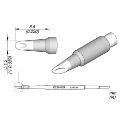 JBC C210 029 TIP CARTRIDGE 1.5 mm Cartridge Spoon Diam.1.5