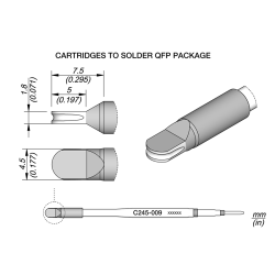 JBC C245 009 TIP CARTRIDGE 4.5 x 1.8 mm Special 4.5 x 1.8