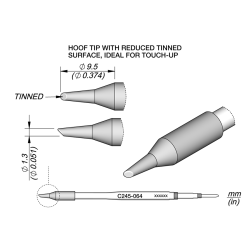 JBC C245 064 TIP CARTRIDGE 1.3 mm Cartridge Bevel Diam. 1. 3