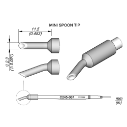 JBC C245 067 TIP CARTRIDGE 2.3 mm Cartridge Spoon Diam. 2.3