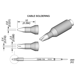 JBC C245 118 TIP CARTRIDGE 0.4 mm Special 0.4