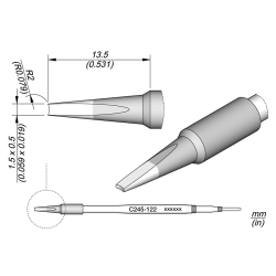 JBC C245 122 TIP CARTRIDGE 1.5 x 0.5 mm Special 1.5 x 0.5