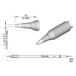 JBC C245 806 TIP CARTRIDGE * 20 mm longer Cartridge Chisel 1.2 x 0.7 L