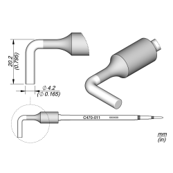 JBC C470 011 TIP CARTRIDGE 4.2 mm Special Diam. 4.2