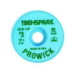 Techspray 1810-10f ESD Bobbin vaccum packed Green 1.9mm x 3m