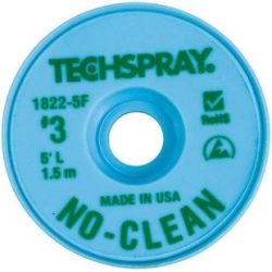 Techspray 1822-5F ESD Bobbin vaccum packed Green 1.9mm x 1.5m