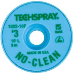 Techspray 1822-10F ESD Bobbin vaccum packed Green 1.9mm x 3m